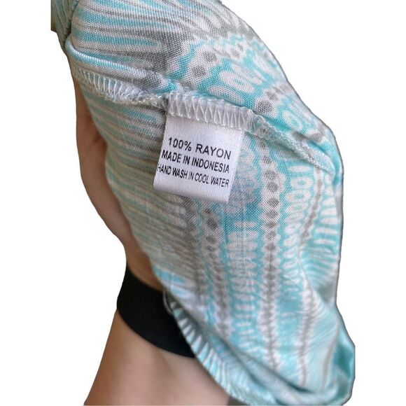 Maniki Batwing Swim Cover Dress Blue And White - Picture 3 of 12